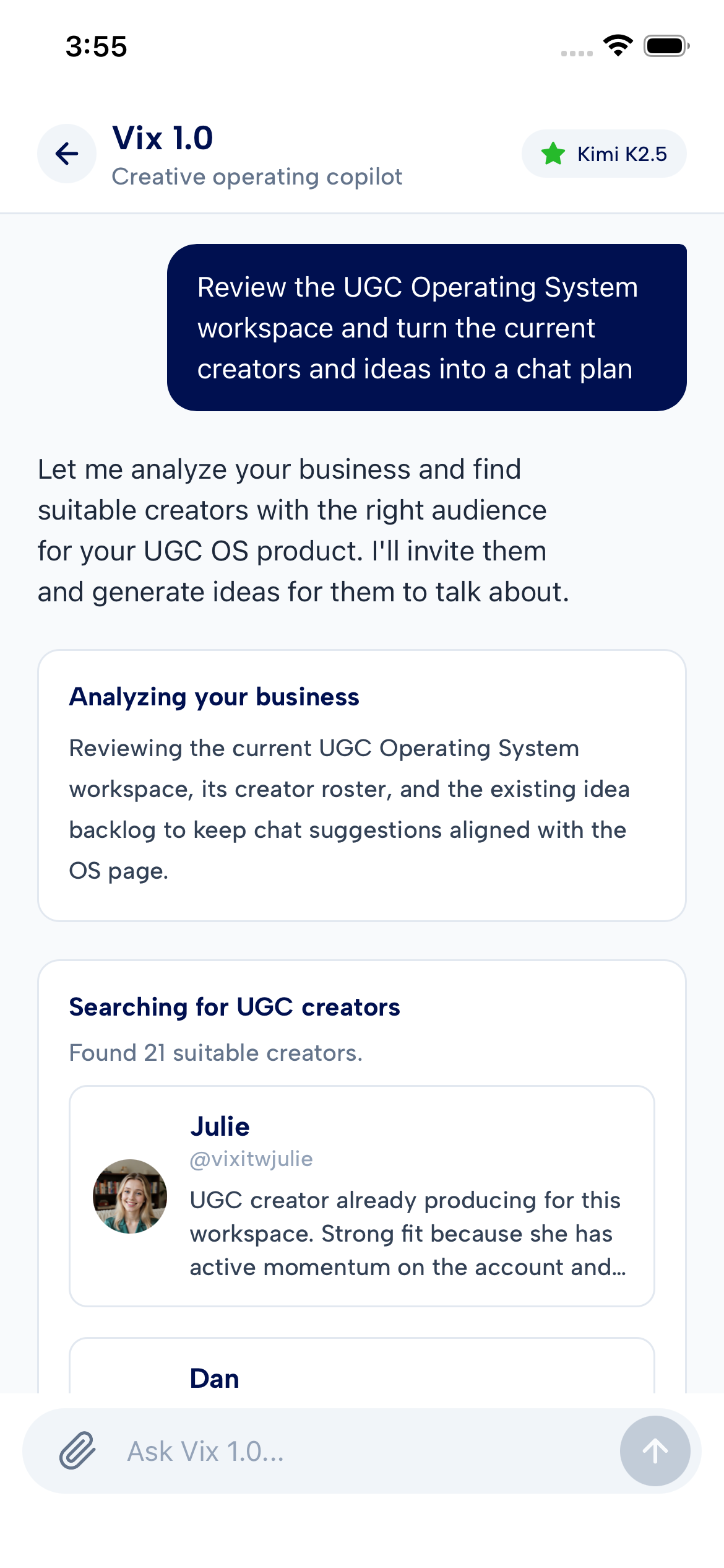 Right product screen